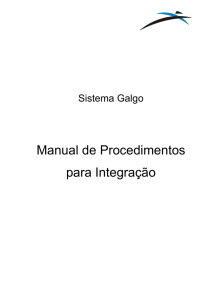 Manual de Procedimentos para Integração