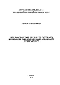 habilidades afetivas da equipe de enfermagem na unidade de