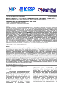 a adolescência e o hiv/aids: conhecimentos, práticas e