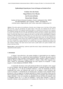 Epidemiologia Espacial para casos de dengue no - DSR