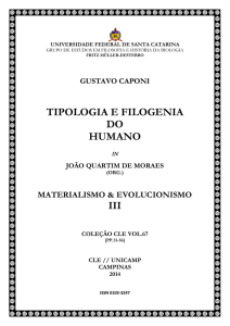 Tipologia e filogenia do humano