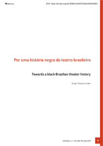 Por uma história negra do teatro brasileiro