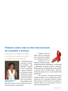 Palestra sobre aids no dia internacional de combate à doença