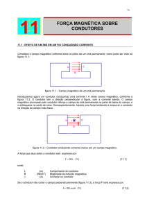 iii.4 efeito de um im em um fio conduzindo corrente