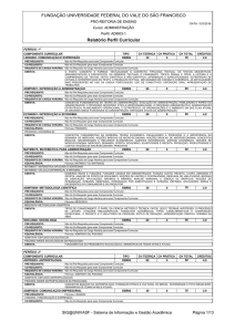 Grade do Curso - Ingresso Discente
