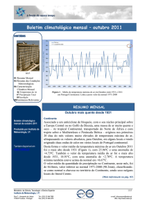 Boletim Climatológico, Out. 2011