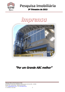 mercado imobiliário no grande abc - 3º trimestre de 2013