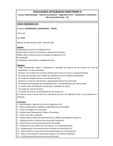 Introdução à Engenharia - Faculdades Integradas Dom Pedro II