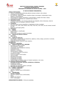 Ensinos Fundamental 2 - Séries finais (6º ao 9º anos)