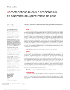 Características bucais e craniofaciais da síndrome
