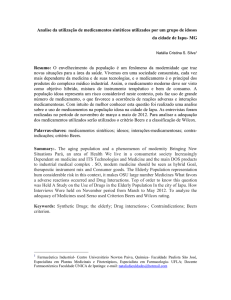 Analise da utilização de medicamentos sintéticos utilizados por um
