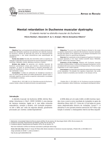 Mental retardation in Duchenne muscular dystrophy