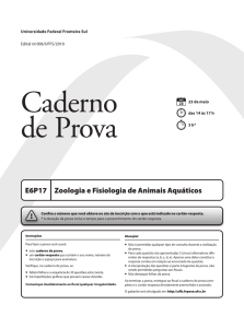 Zoologia e Fisiologia de Animais Aquáticos - UFFS