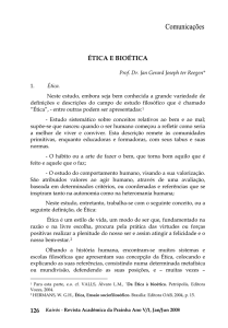 tica e Biotica - Faculdade Católica de Fortaleza