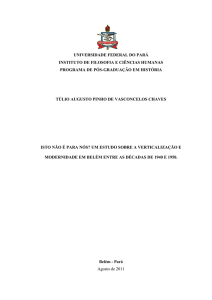 Um Estudo sobre a Verticalização e Modernidade - PPHIST