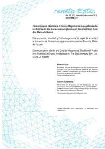 Comunicação, Identidade e Contra-Hegemonia: o papel do rádio e