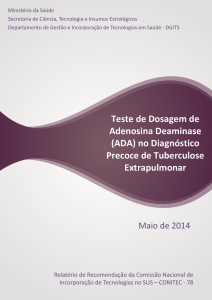 Teste de Dosagem de Adenosina Deaminase (ADA) no