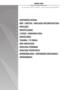 disfunção sexual hbp / uretra / urologia reconstrutora infecção