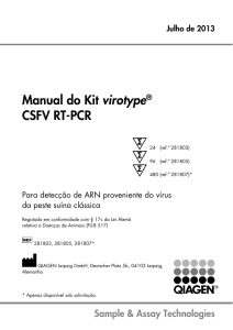 Manual do Kit virotype® CSFV RT-PCR