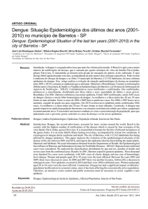 (2001-2010) no município de Barretos - SP Dengue