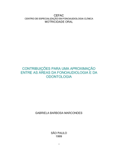 contribuições para uma aproximação entre as áreas da