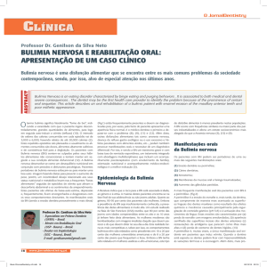 BULIMIA NERVOSA E REABILITAÇÃO ORAL: APRESENTAÇÃO