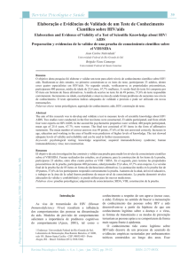 Elaboração e evidências de validade de um Teste de