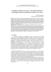 Jornalismo econômico em revista: Uma análise do discurso e da