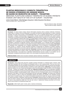 24 RBCS PLANTAS MEDICINAIS E CONDUTA TERAPÊUTICA DE