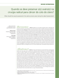 Quando se deve preservar o(s) ovário(s) na cirurgia radical para