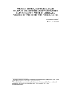 paisagem híbrida, territorialidades múltiplas e