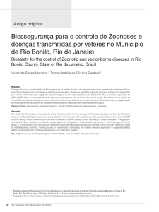 Biossegurança para o controle de Zoonoses e doenças transmitidas