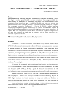 Hegel, o Movimento especulativo do Espírito e a História - IBB