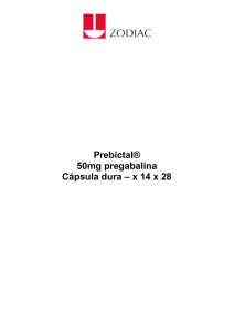Prebictal® 50mg pregabalina Cápsula dura – x 14 x 28