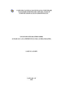 um estudo exploratório sobre as marcas e a sua