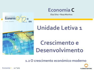 TEMA 4 A ORGANIZAÇÃO ECONÓMICA DAS SOCIEDADES