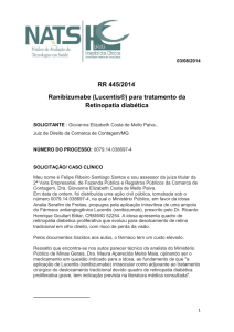 RR 445/2014 Ranibizumabe (Lucentis®) para tratamento da