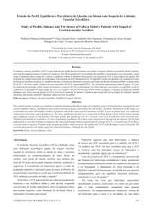 Estudo do Perfil, Equilíbrio e Prevalência de Quedas em Idosos com