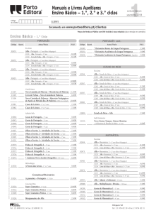 Manuais e Livros Auxiliares Ensino Básico – 1.°, 2.° e