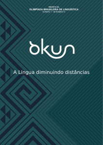 Revista da Olimpíada Brasileira de Linguística