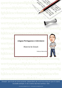 Material para Estudo - Língua Portuguesa - Blog