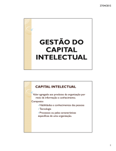 GESTÃO DO CAPITAL INTELECTUAL