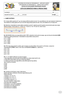 LISTA DE EXERCÍCIO PARA A PROVA FINAL