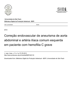 Correção endovascular de aneurisma de aorta