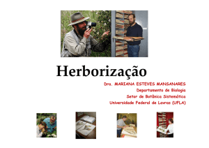 aula prática GBI115 - herborizacao e herbário