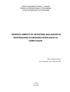 desenvolvimento de um sistema analisador de respiradores