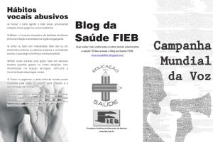 Folder Campanha Mundial da Voz