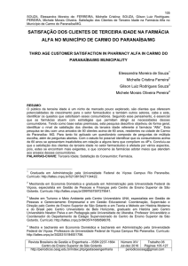 satisfação dos clientes de terceira idade na farmácia alfa no