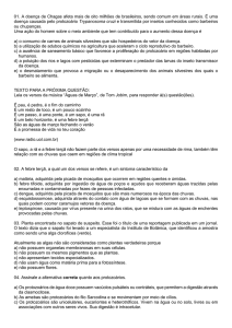 01. A doença de Chagas afeta mais de oito milhões de brasileiros