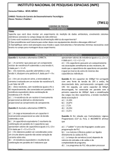 Caderno de Prova TM11